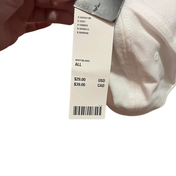 NEW URBAN OUTFITTERS BARBIE SNAPBACK HAT WHITE PINK EMBROIDERED BASEBALL CAP NWT - Picture 8 of 9